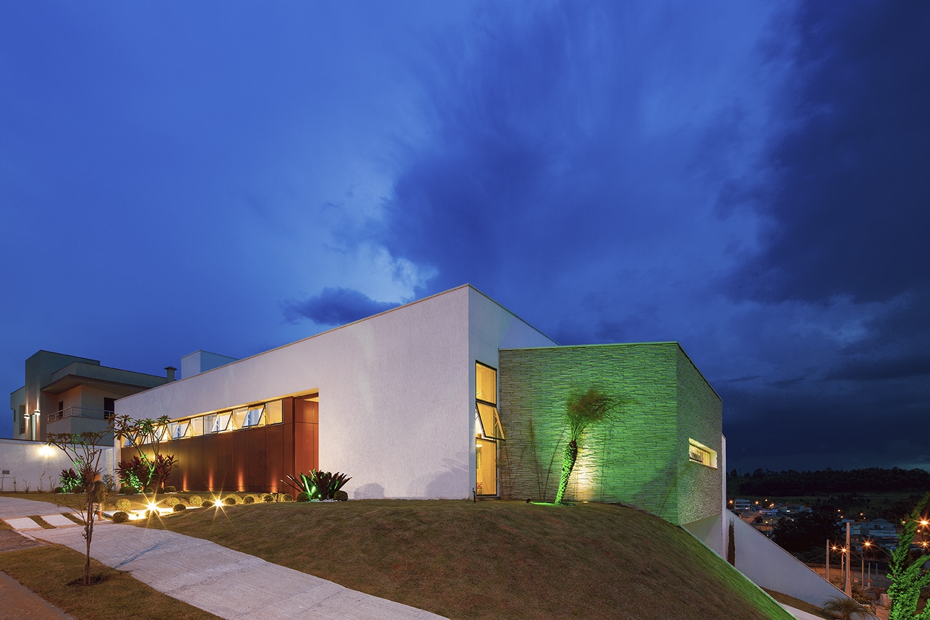 arquitetura contemporanea condominio terras de jundiai casa