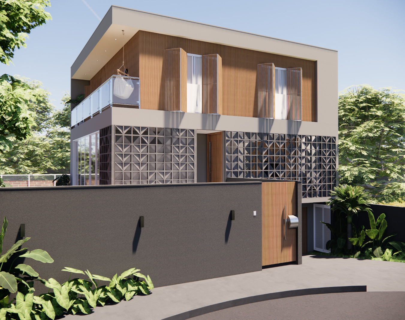 arquitetura casa fachada moderna jundiaí 
